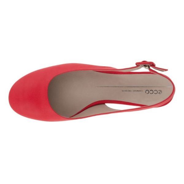 ECCO SHOES -ANINE WOMEN'S SLING-BACK FLATS-HIBISCUS