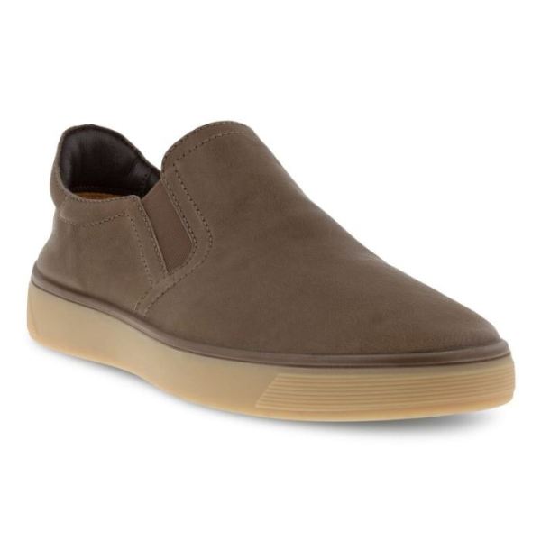 ECCO SHOES -STREET TRAY MEN'S RETRO SLIP-ON-BIRCH