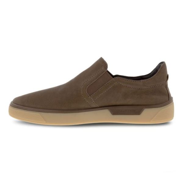 ECCO SHOES -STREET TRAY MEN'S RETRO SLIP-ON-BIRCH