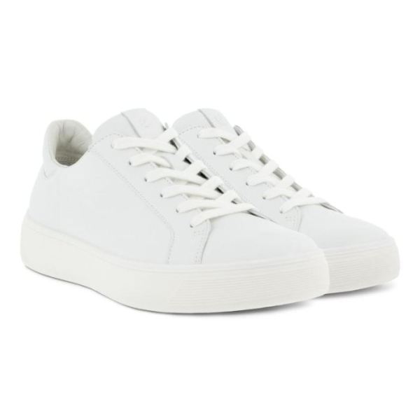 ECCO SHOES -STREET TRAY WOMEN'S SNEAKER-WHITE