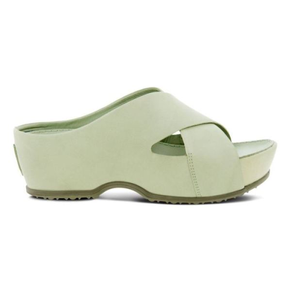 ECCO SHOES -IFLA WOMEN'S SLIDE-MATCHA