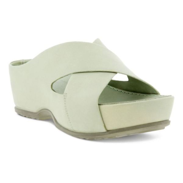 ECCO SHOES -IFLA WOMEN'S SLIDE-MATCHA