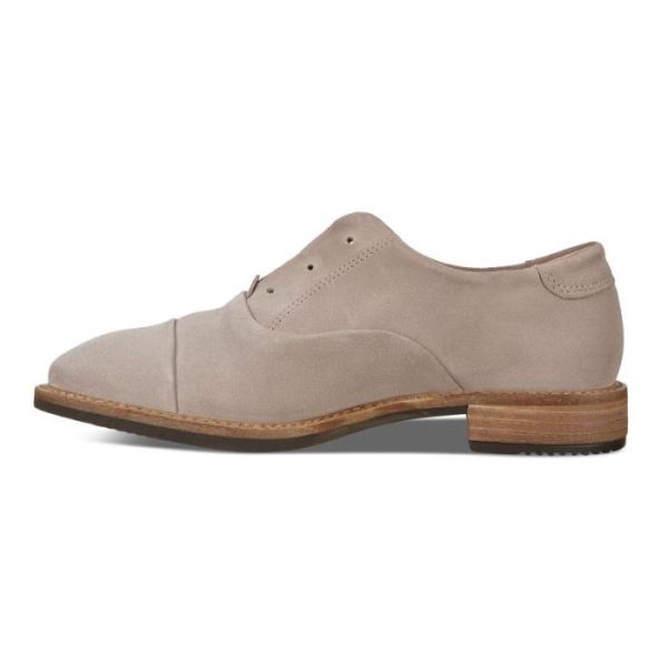 ECCO SHOES -SARTORELLE 25 TAILORED SUEDE WOMEN'S SHOES-GREY ROSE