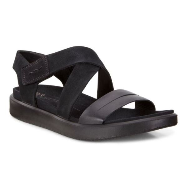 ECCO SHOES -FLOWT WOMEN'S SANDAL-BLACK/BLACK