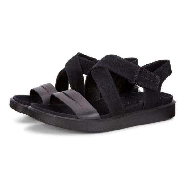 ECCO SHOES -FLOWT WOMEN'S SANDAL-BLACK/BLACK