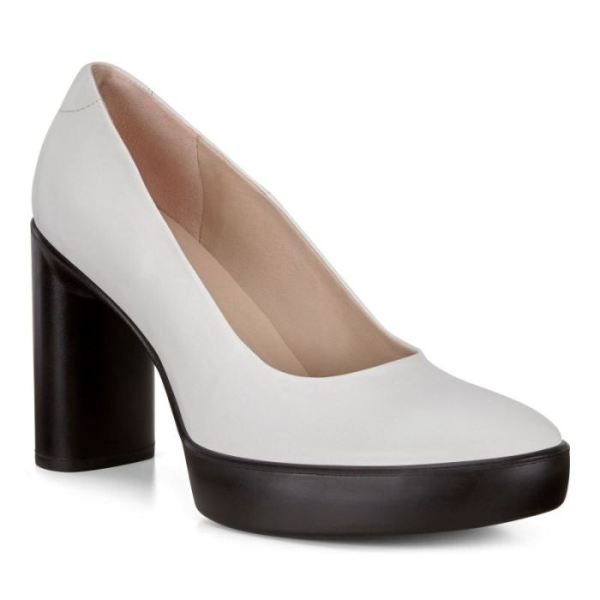 ECCO SHOES -SHAPE SCULPTED MOTION 75 PUMPS-BRIGHT WHITE