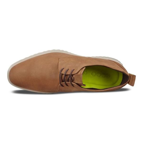 ECCO SHOES -ST. 1 HYBRID LITE DERBY MEN'S SHOES-CAMEL