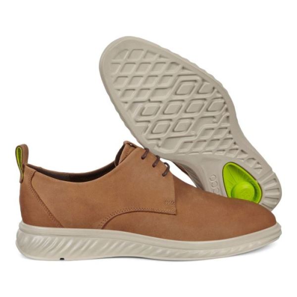 ECCO SHOES -ST. 1 HYBRID LITE DERBY MEN'S SHOES-CAMEL