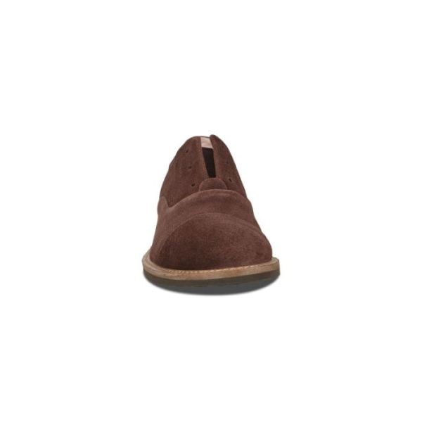 ECCO SHOES -SARTORELLE 25 TAILORED SUEDE WOMEN'S SHOES-COFFEE