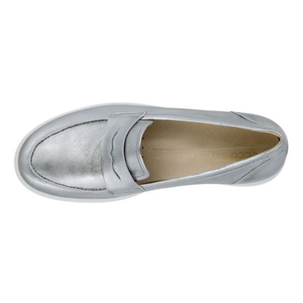 ECCO SHOES -SOFT 7 WOMEN'S LOAFER-ALUSILVER