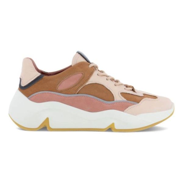 ECCO SHOES -CHUNKY WOMEN'S SNEAKER MULTI-MULTICOLOR TOFFEE