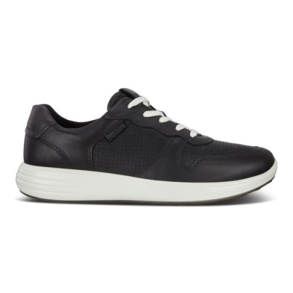 ECCO SHOES -SOFT 7 RUNNER MEN'S LACE-UP SNEAKERS-BLACK/BLACK