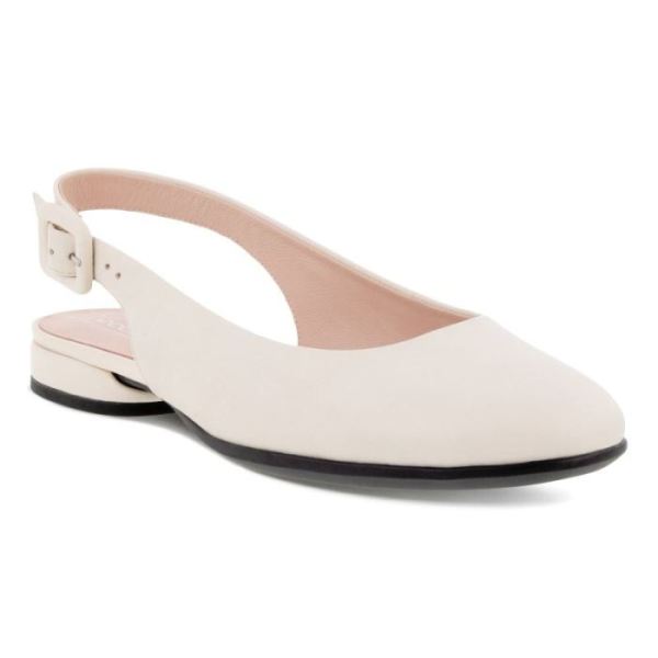 ECCO SHOES -ANINE WOMEN'S SLING-BACK FLATS-LIMESTONE