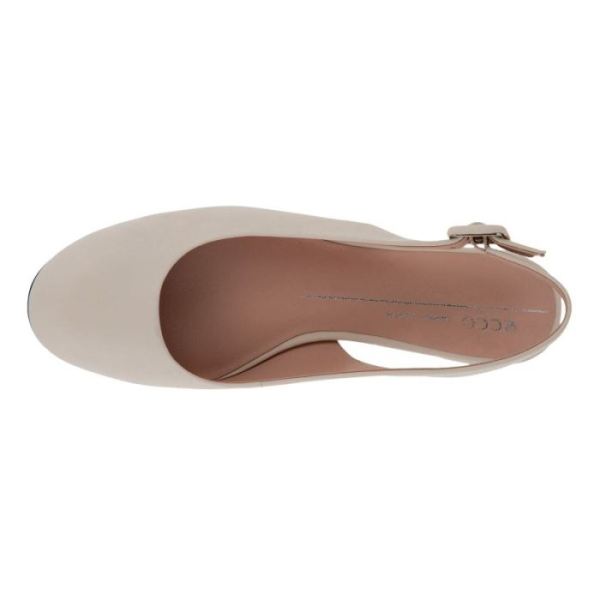 ECCO SHOES -ANINE WOMEN'S SLING-BACK FLATS-LIMESTONE