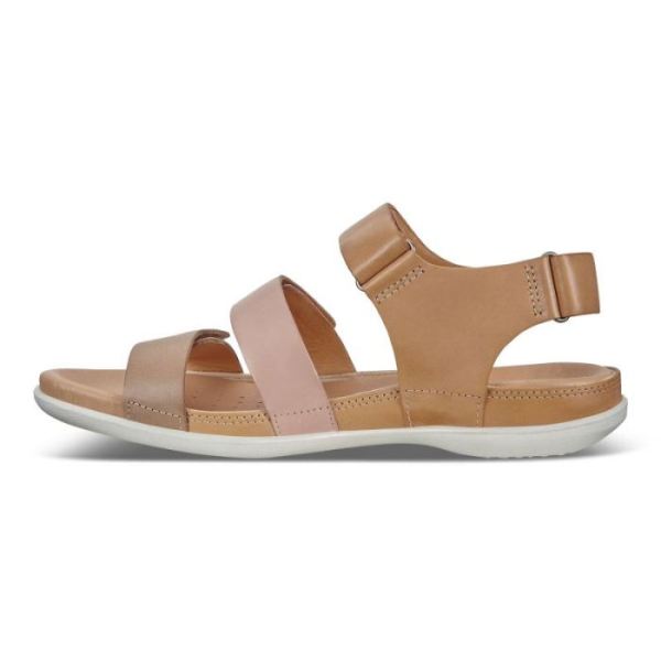 ECCO SHOES -FLASH FLAT SANDAL-DUNE/ROSE DUST/POWDER