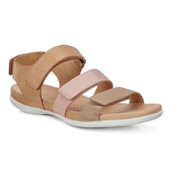 ECCO SHOES -FLASH FLAT SANDAL-DUNE/ROSE DUST/POWDER