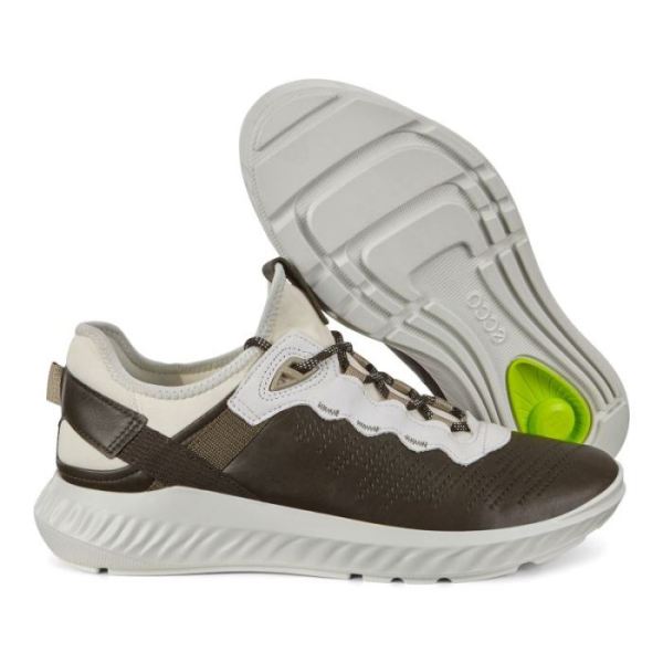 ECCO SHOES -ST.1 LITE MEN'S SNEAKERS-DEEP FORREST/WHITE