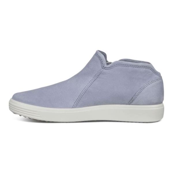 ECCO SHOES -SOFT 7 WOMEN'S SIDE ZIP BOOTIE-DUSTY BLUE