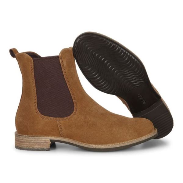 ECCO SHOES -SARTORELLE 25 WOMEN'S CHELSEA BOOT-CAMEL