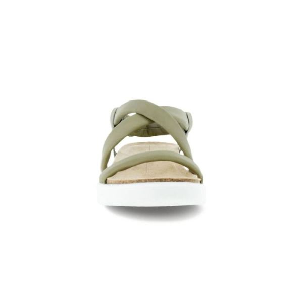 ECCO SHOES -CORKSPHERE WOMEN'S FLAT SANDAL-VETIVER