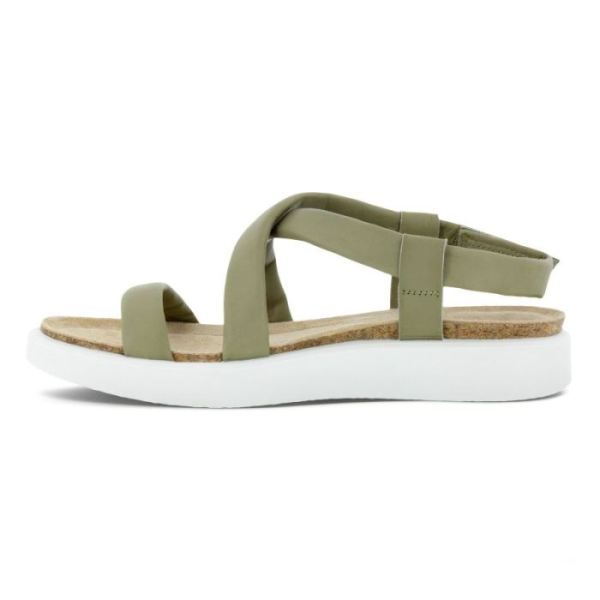 ECCO SHOES -CORKSPHERE WOMEN'S FLAT SANDAL-VETIVER