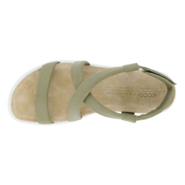 ECCO SHOES -CORKSPHERE WOMEN'S FLAT SANDAL-VETIVER