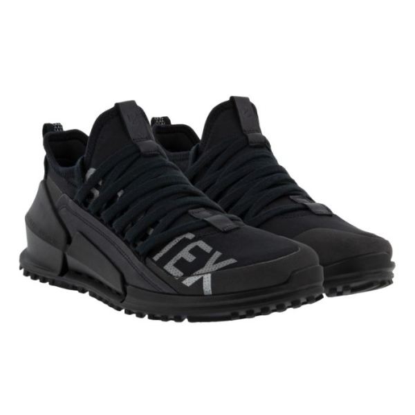 ECCO SHOES -BIOM 2.O WOMEN'S GORE-TEX SNEAKER-BLACK/BLACK