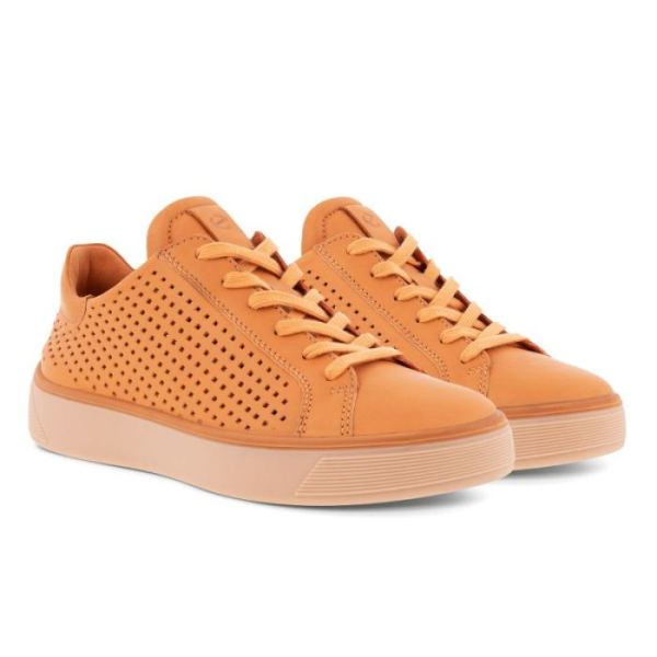 ECCO SHOES -STREET TRAY W LACED SHOES-SANDSTONE