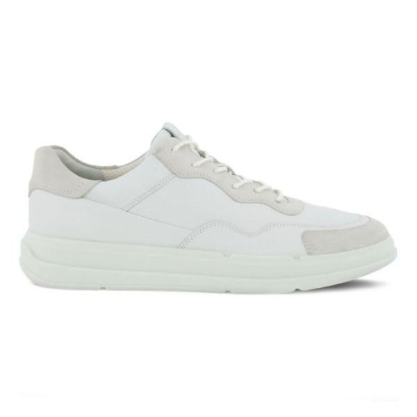 ECCO SHOES -SOFT X MEN'S SHOE-SHADOW WHITE/WHITE