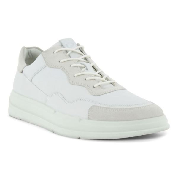 ECCO SHOES -SOFT X MEN'S SHOE-SHADOW WHITE/WHITE