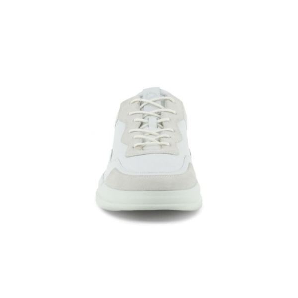 ECCO SHOES -SOFT X MEN'S SHOE-SHADOW WHITE/WHITE