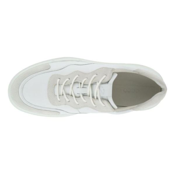 ECCO SHOES -SOFT X MEN'S SHOE-SHADOW WHITE/WHITE