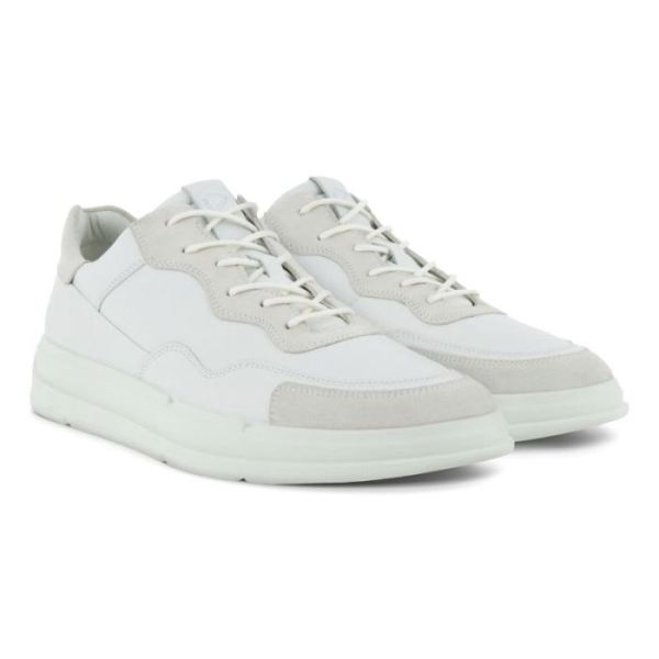 ECCO SHOES -SOFT X MEN'S SHOE-SHADOW WHITE/WHITE