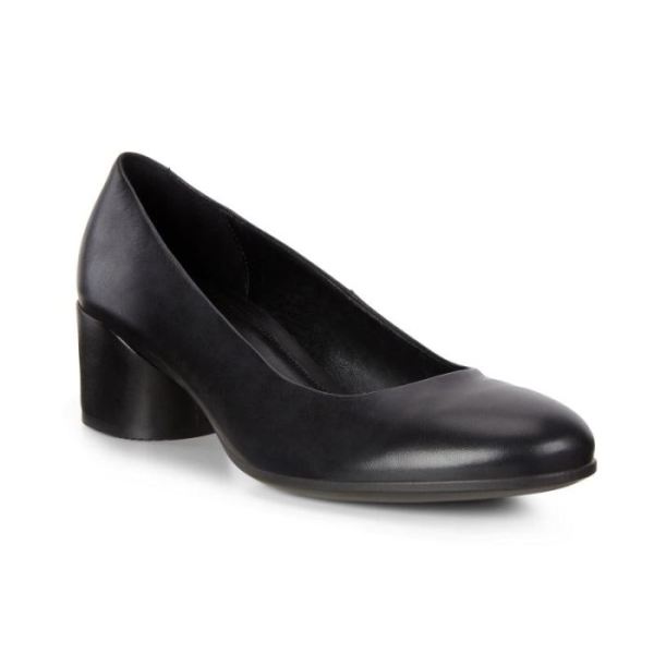 ECCO SHOES -SHAPE 35 MOD BLOCK WOMEN'S PUMP-BLACK