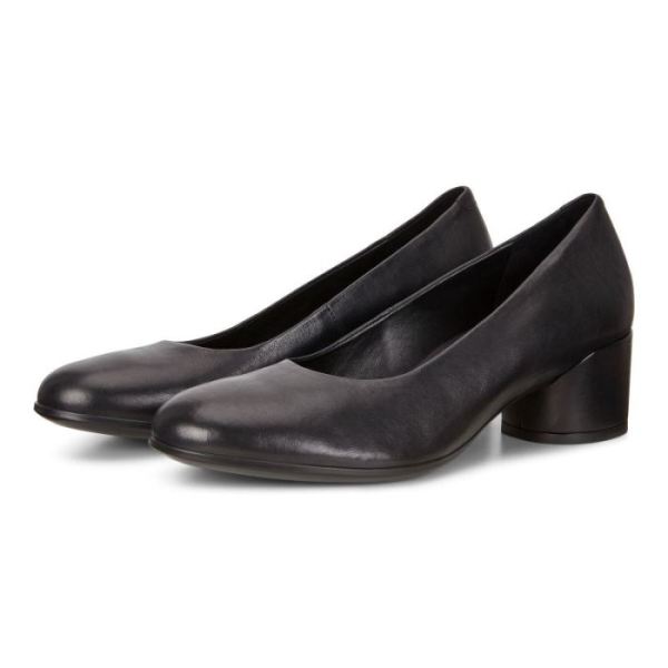 ECCO SHOES -SHAPE 35 MOD BLOCK WOMEN'S PUMP-BLACK