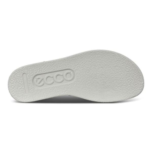 ECCO SHOES -FLOWT LX WOMEN'S FLAT SANDALS-ALUSILVER