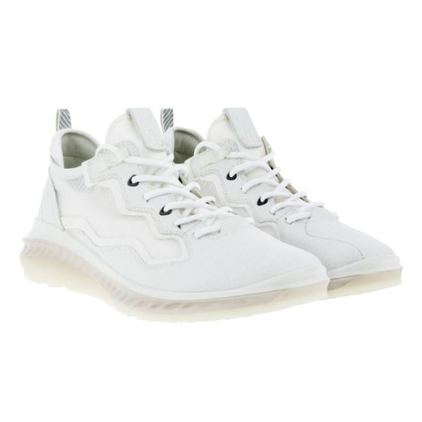 ECCO SHOES -ST.360 MEN'S URBAN SNEAKER-WHITE/WHITE/WHITE