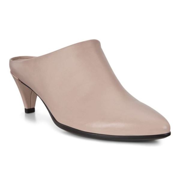 ECCO SHOES -SHAPE 45 WOMEN'S POINTY SLEEK MULES-ROSE DUST