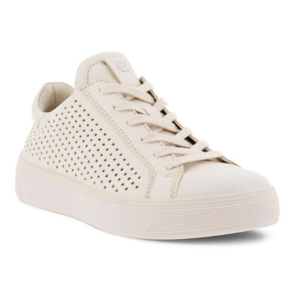 ECCO SHOES -STREET TRAY W LACED SHOES-LIMESTONE