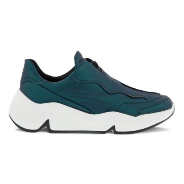 ECCO SHOES -CHUNKY WOMEN'S SNEAKER ZIP-SEA TANGLE