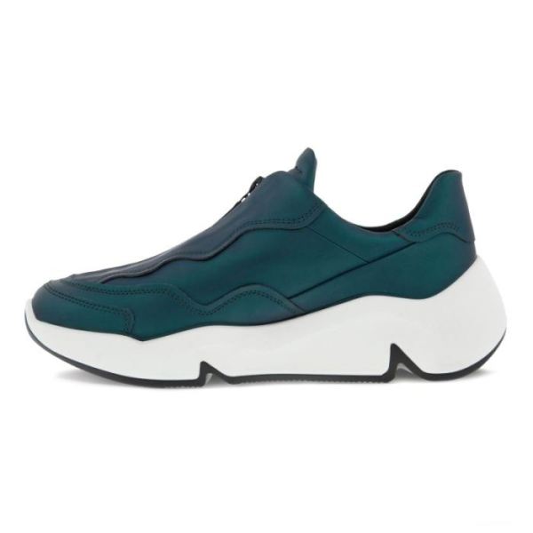 ECCO SHOES -CHUNKY WOMEN'S SNEAKER ZIP-SEA TANGLE