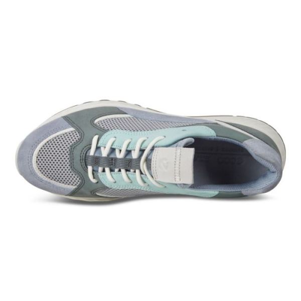 ECCO SHOES -ST.1 WOMEN'S SNEAKER-DUSTY BLUE/WHITE/CONCRETE/LAKE