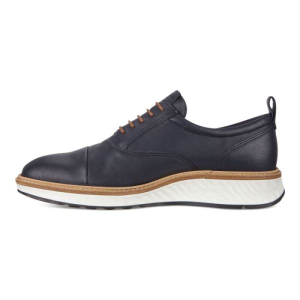 ECCO SHOES -ST.1 HYBRID CAP-TOE OXFORD MEN'S SHOES-NIGHT SKY