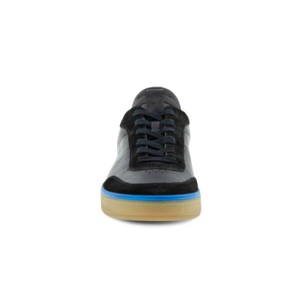 ECCO SHOES -STREET TRAY M LACED SHOES-BLACK/BLACK/DYNASTY