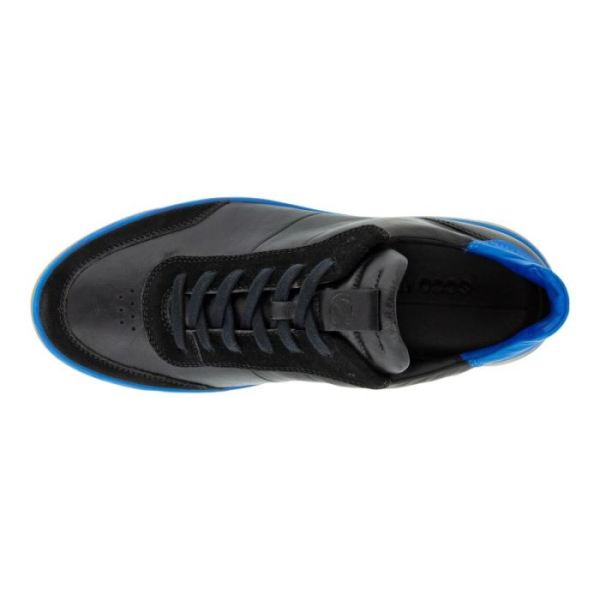 ECCO SHOES -STREET TRAY M LACED SHOES-BLACK/BLACK/DYNASTY