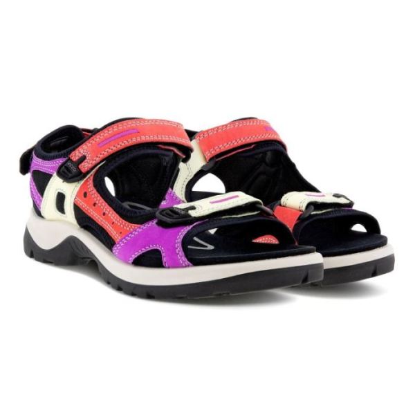 ECCO SHOES -WOMEN&RSQUO;S OFFROAD SANDAL-MULTICOLOR HIBISCUS