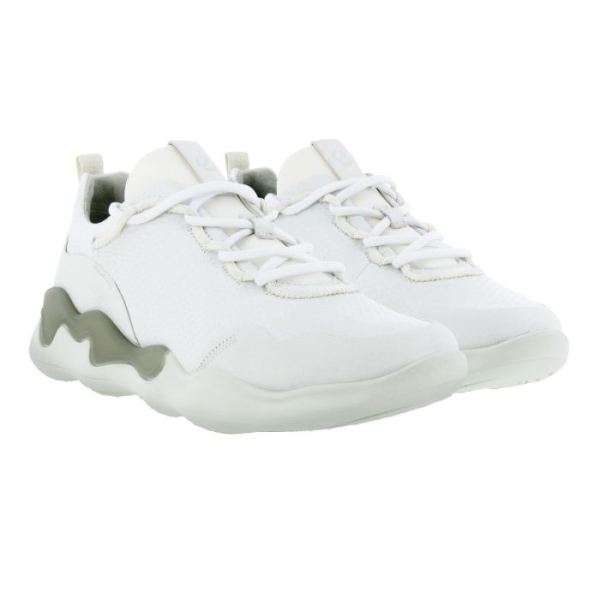 ECCO SHOES -ELO WOMEN'S SNEAKER-WHITE/WHITE