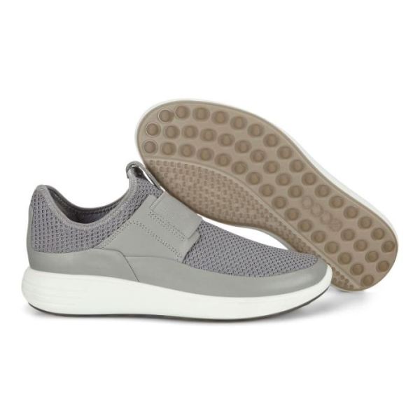 ECCO SHOES -SOFT 7 RUNNER WOMEN'S SLIP-ON SHOES-WILD DOVE/WILD DOVECONCRETE