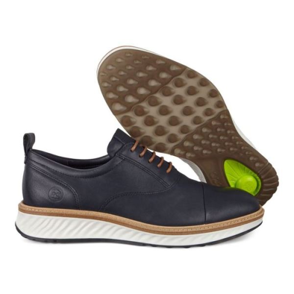 ECCO SHOES -ST.1 HYBRID CAP-TOE OXFORD MEN'S SHOES-NIGHT SKY