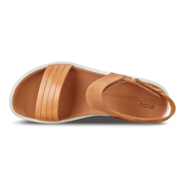 ECCO SHOES -FLOWT WOMEN'S FLAT SANDAL-LION/CASHMERE